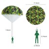 ledorr 6 Pack Camo Parachute Toy, Tangle Free Throwing Toy Parachute, Kids Outdoor Toys, Flying Gifts for 3 4 5 6 7 8 9 10 Year Old Boy Girl Toy