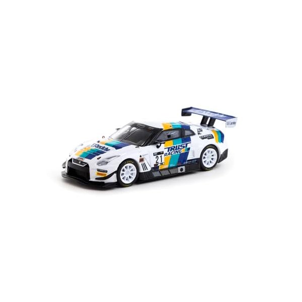 GT-R GT3#21 "Tarmac eMotorsports GT World Challenge Asia Esports (2020) with Plastic Transporter Packaging GReddy 1/64 Diecast Model Car by Tarmac Works T64-035-GDY