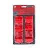 Supreme Trimmer Magnetic Guide Combs for Clippers | CMG100 Hair Clipper Guards, 10 Cutting Lengths | Red