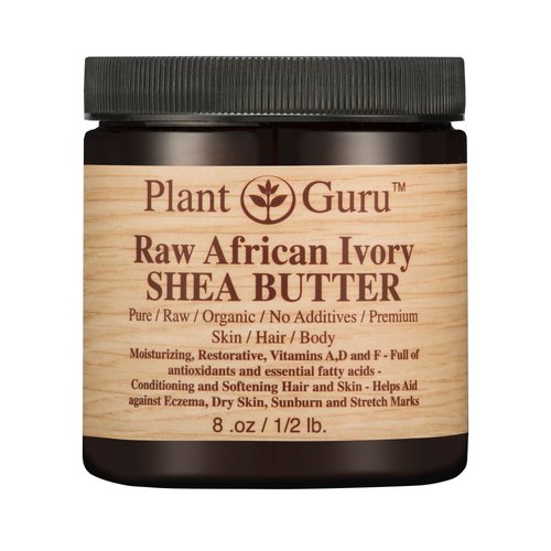 African Shea Butter Raw Unrefined 100% Pure Natural Organic Ivory Grade A - 8 oz - DIY Body Butters, Lotion, Cream, lip Balm & Soap Making Supplies, Eczema & Psoriasis Aid, Stretch Mark Product