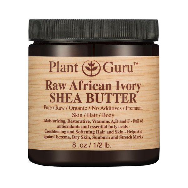 African Shea Butter Raw Unrefined 100% Pure Natural Organic Ivory Grade A - 8 oz - DIY Body Butters, Lotion, Cream, lip Balm & Soap Making Supplies, Eczema & Psoriasis Aid, Stretch Mark Product