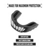 2 Pack Nxtrnd Rush Mouth Guard Sports, Professional Mouthguards for Boxing, Jiu Jitsu, MMA, Wrestling, Football, Lacrosse, and All Sports, Fits Adults, Youth, and Kids 11+ (B&W Fang)