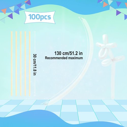 260 Balloons Clear, Long Balloons 100PCS, Animal Balloons, Modeling Balloons Transparent, Long Skinny Balloons, Party Favors for Birthday Party Wedding Graduation Christmas Decoration