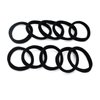 Maine Hair Bands, 10PCS Hair Ties No Damage, Black Rubber Bands for Hair, Hair Elastics for Thick Ponytail Women, Hair Accessories, Comforts No Slippage Suitable for Different Occasions
