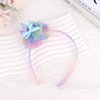 Amariver Pink Headband for Girls Glitter Crown Head Band Sparkle Sequins Hair Band Party Costume Decoration Cute Hair Hoops for Daily Wearing Pink Hair Accessories for Women Girls