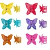 Generic Keshavmaharaj Hair Clips for Women and Girls - butterfly Small Claw Clips for Thin/Medium Fine Hair - Nonslip Jaw Clips (multicolours) (pack of 6)