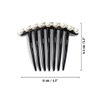 2 Pcs Pearl Hair Comb Black Hair Side Combs Clip Twist Comb Rhinestone Decorative Hair Combs for Women Accessories