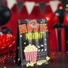 HaPiBiDesign Movie Night Party Favor Bags - 24 Pcs Movie Night Party Candy Bags with Stickers - Movie Night Goodie Gift Treat Bags - Movie Night Themed Birthday Party Supplies
