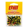 Thill Premium Bobber Stops for Fishing Floats, Fishing Gear and Accessories, 40 Pack, Fluorescent Yellow