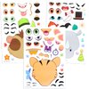 JOYIN 36PCS 9"x6" Make a face Stickers for Kids, Make Your Own Safari Animal Stickers, Jungle Party Favors Kids Crafts, Goodie Bags Stuffers for Kids, Classroom Rewards