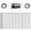 Genmitsu 15PCS ER11 Precision Spring Collet Set for CNC Engraving Milling Lathe Chuck Tool, 1.0mm-7.0mm & 1/4", 1/8"