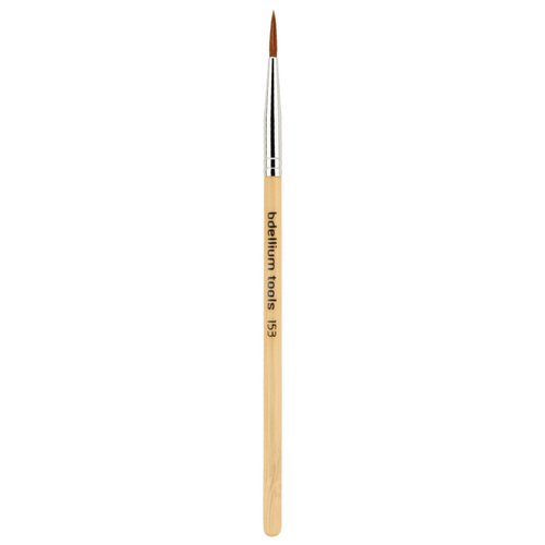 Bdellium Tools Professional Makeup Brush - Special FX Series 153 Capillary - With Soft Synthetic Fibers, For Capillary Detailing and Fine Line Work (Bamboo, 1pc)