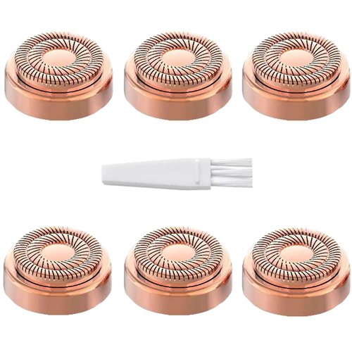 Replacement Heads for Finishing Touch Flawless Generation 2 Facial Hair Remover, 6 Count