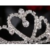 Lovelyshop Mini Heart Rhinestone Tiara for Wedding Bride Prom Birthday Pegeant Prinecess Party-1 Pack