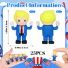 LMTGLDT 25pcs DonaldTrump Figure,Mini Little Presidential DonaldTrump 2024 Toy Figure,Novelty Gifts for USA Supporters and Patriotic Americans,USA 2024 Bobblehead for Car Home Desk Party Decorations