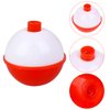 16Pcs Fishing Bobbers, 4 Size Snap Hard ABS Fishing Float Red and White Fishing Bobbers for Fishing Buoy Tackle Accessories 2.5/3/3.5/4cm
