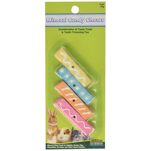 (3 Packages) Ware Manufacturing Mineral Candy Chews Small Pet Treats - 4 per Package