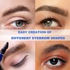 UCANBEMAKEUP No Flake Clear Eyebrow Gel, Eyebrow Glue Clear No Residue, Long-Lasting Extreme Hold Brow Gel, Built-in Head No Sticky Eyebrow Glue for Easily Apply
