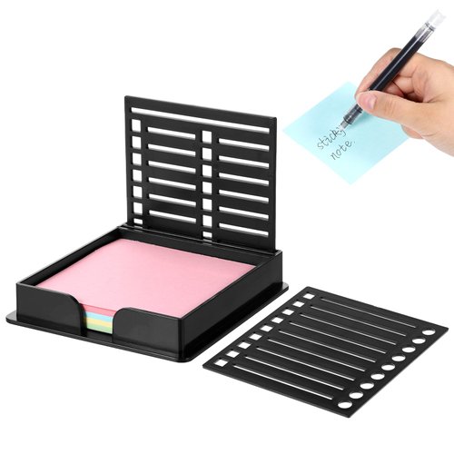 YBEATY Sticky Note Stencil Template Sticky Note Holder Reusable Self-Sticky Notes Pads Organizer Notes Dispenser for Home Office Precision Planning Organization to-Do Lists