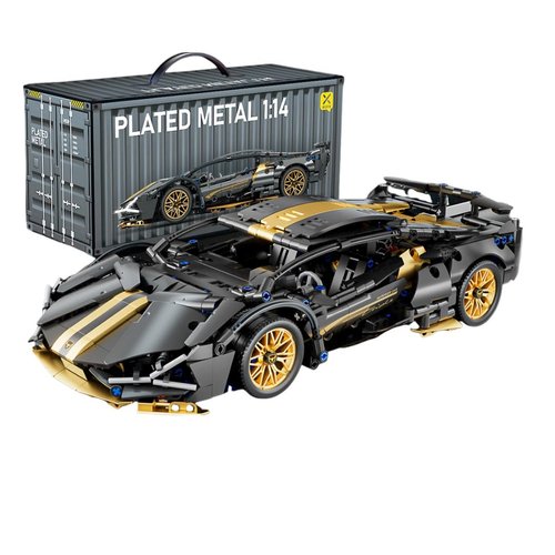 Chodia Sport Race Car Building Block Sets for Adults Boys,Black Racing Supercar Toys Kits Collectible 1:14 MOC Model Construction Birthday Gifts for Men Teens Age 8-12 12-16,8 9 10 11 12 13 14 14+