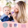 2Pcs Sunscreen Applicator for Kids, Sunblock Brush with Protective Case Sun Lotion Applicator SunCream Brush with Cleaning Pad for Suncream Liquid Foundation