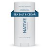 Native Deodorant Contains Naturally Derived Ingredients, 72 Hour Odor Control | Deodorant for Women and Men, Aluminum Free with Baking Soda, Coconut Oil and Shea Butter | Sea Salt & Cedar