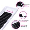 FADLASH Volume Lash Extensions Multi Length Easy Fan Lashes .03 .05 .07 Automatic Blooming Eyelash Extensions C D DD L Curl (0.07-D, Camellia 11-12-13mm)