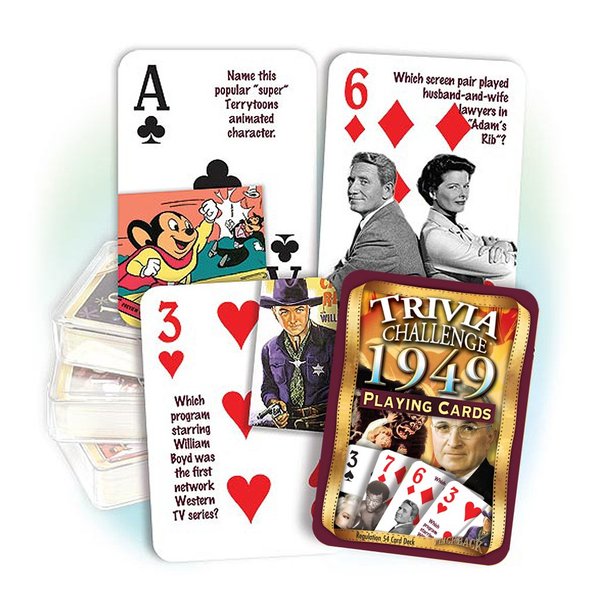 1949 Flickback Trivia Playing Cards: Birthday