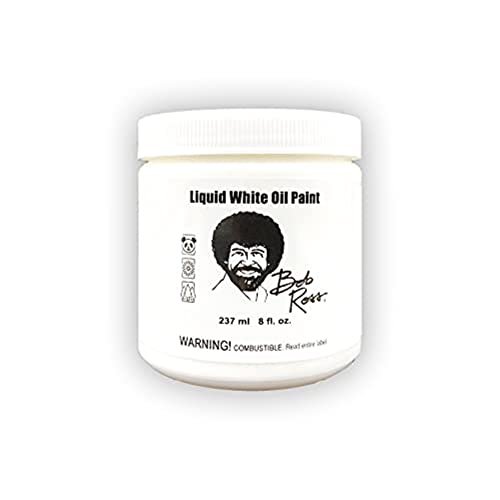Bob Ross Liquid White Oil Paint, 237ml jar (750006207)