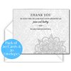 Elcer Celebration of life Funeral thank you cards with envelopes Sympathy Condolence acknowledgement Thank you Cards (White)