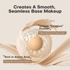 MISTINE Magic Air Cushion Foundation Glow Hydrating Finish Medium Coverage Foundation Makeup for Dry Skin,24H Hydrating Long-Lasting Waterproof Smudge Proof-Natural Beige