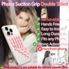 Yojaro Silicone Suction Cup Phone Case Mount Double Sided, Phone Accessories Hands-Free Strong Grip Holder for Selfies and Videos, Silicon Phone Stand for iPhone and Android Light Blue