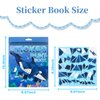 3PCS Sticker Paint Number Books Crafts for Kids Ages 4-8,8-12 Animal Dinosaur Ocean Sticker Book Stickers for Kids Boys Girl Adults for Birthday Party Favors Gift Travel Toy Daycare Activity