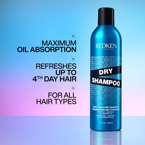 Redken Deep Clean Dry Shampoo | Instantly Refreshes Hair & Absorbs Oil In Between Washes | Dry Shampoo For Oily Hair | For All Hair Types, For Dark or Light Hair | Sulfate Free