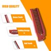 Qjaiune 6PCS Travel Foldable Brush Comb Portable Folding Comb, Anti-Static Hair Comb Mini Pocket Comb, Double Headed Hair Brush Hairdressing Tools Plastic Folding Comb for Men Women (White + Burgundy)