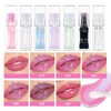 MAEPEOR Changing Lip Gloss 7 Colors Moisturizing Non-sticky Lip Oil Gloss Nourishing Shiny Glossy Lipgloss for Lip Care and Dry Lip (Color 04)