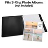 Dunwell Photo Album Refill Pages - (4x6 Mixed Format, 100 Pack) for 600 Photos, 3-Ring Binder Photo Pockets, Each Photo Page Holds Six 4 x 6 Pictures, Postcard Sleeves, Archival Photo Sleeves 4x6
