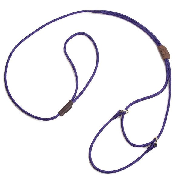 Mendota Pet Show Martingale Style Leash - Leash & Collar Combo, Made in The USA - Purple, 10 in x 1/8 in x 40 in