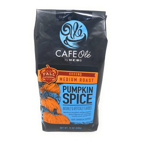 HEB Cafe Ole Ground Coffee 12oz Bag (Pack of 3) (Fall Spice)