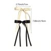 Hair Bow Clips for Women, Ribbon Bow for Women, Satin Hair Ribbon Hair Bows with Long Tail for Women, Bow Hair Clip Accessories for Girls Women (2 PCS)