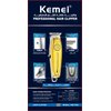 KEMEI Professional Beard & Hair Trimmer for Men, Cordless T-Blade Trimmer, Electric Hair Clippers for Barbers and Stylists, All Body Grooming-Model 1949 Gold