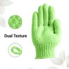 EXCLAIM BEAUTY Exfoliating Gloves Body Scrubber Gloves For Shower, Spa, Massage Shower Gloves Dual Texture Bath Gloves | Dead Skin Remover With Adjustable Straps