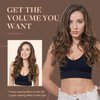 GOO GOO Clip in Hair Extensions Real Human Hair, 18inch 120g 7Pcs, 4A Chocolate Brown, Remy Human Hair Extensions Clip ins for Women, Natural Human Hair