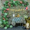 Keleno 133 Army Birthday Party Decorations Military Camo Party Supplies Camouflage Netting Balloon Arch Garland Kit Backdrop Tablecloth Flag Banner Hunting Soldier Birthday Decor for Boy Adult Men