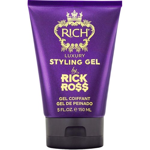 RICH by Rick Ross Luxury Styling Gel for Men with All Hair Types - Rejuvenating & Smoothing - Tames Frizz & Adds Shine - Medium hold, Glossy Finish, 5 Fl oz
