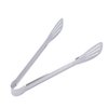 Vctitil 2pcs Stainless Steel Food Tongs, Heavy-Duty Serving Forceps for Food Frying Cooking, Salad, Barbecue, Self-Service Buffet, Easy to Use and Clean, Silver