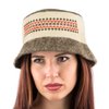 Eden Ukraine Wool Sauna Hat Embroidered Ukrainian ornament Vyshyvanka
