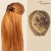 Parcelona French Paw Brown Streaks Wide Side Slide In Jaw Yoga Hair Claw Clip (Brown Streaks)