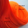 Leticia Red Orange Braiding Hair Pre stretched,Pre stretched Kanekalon Synthetic Braiding Hair Extensions for Braids 26 inch