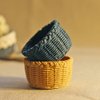 Dollhouse Miniature Plant Stand Basket：Cabilock 3Pcs Miniature Dollhouse Crafts Miniature Woven Basket Small Craft for Girls and Boys DIY